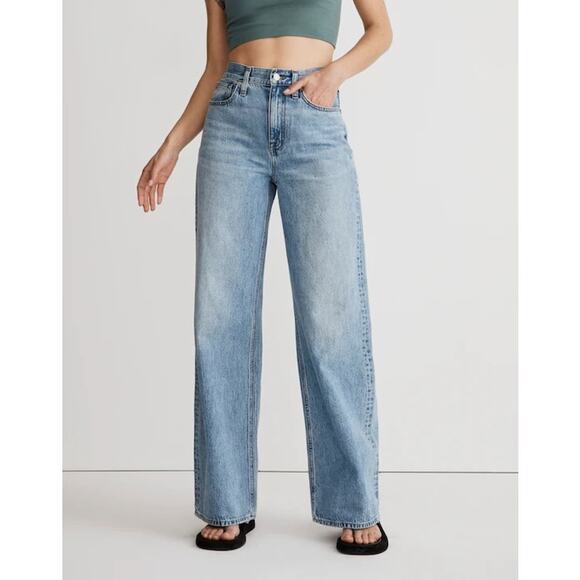 Madewell Denim - Madewell Superwide Leg High Rise Jeans Varian Wash Blue 29 / 8